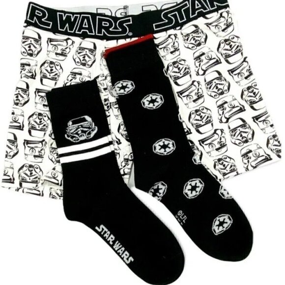 New STAR WARS UNDERWEAR SOCK setUnderwear & Sock Set Boxers Socks 6-12 - Picture 1 of 9